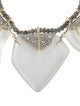 Alexis Bittar Lucite & Crystal Collar Necklace