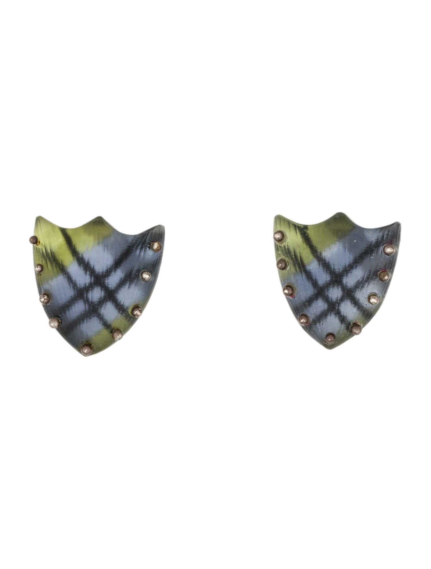 Alexis Bittar Lucite Studded Stud Earrings
