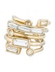 Alexis Bittar Crystal Stacked Open Band Ring