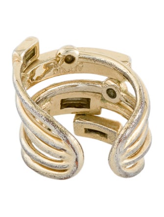 Alexis Bittar Crystal Stacked Open Band Ring