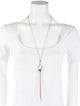 Alexis Bittar Orbiting Stone Tassel Pendant Necklace