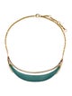 Alexis Bittar Lucite Crescent Collar Necklace