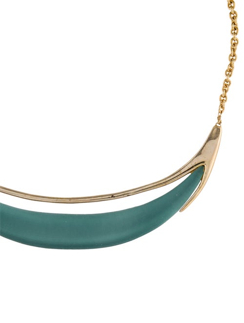 Alexis Bittar Lucite Crescent Collar Necklace