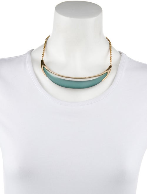 Alexis Bittar Lucite Crescent Collar Necklace