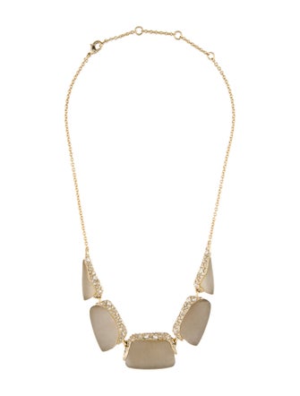 Alexis Bittar Crystal Encrusted Lucite Collar Necklace