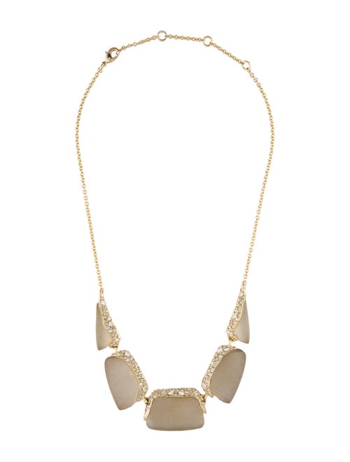 Alexis Bittar Crystal Encrusted Lucite Collar Necklace