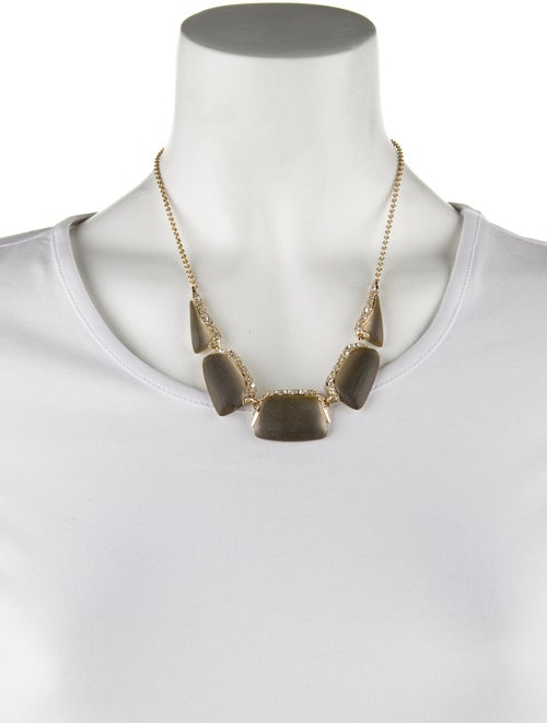 Alexis Bittar Crystal Encrusted Lucite Collar Necklace