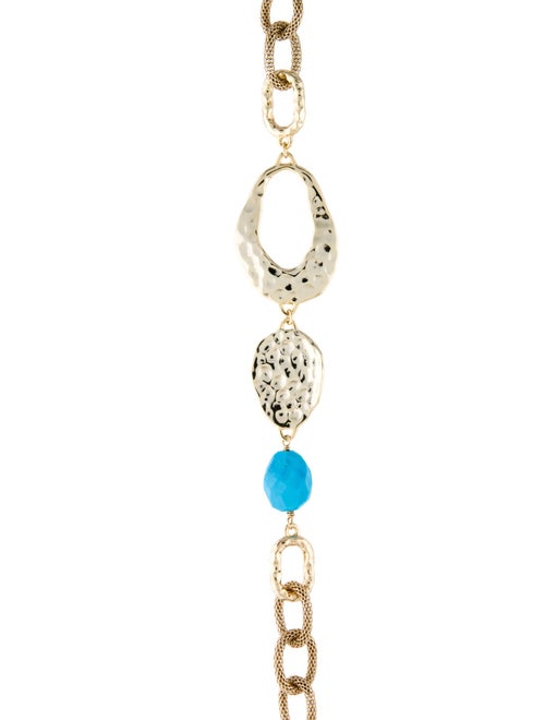 Alexis Bittar Mesh & Hammered Link Necklace