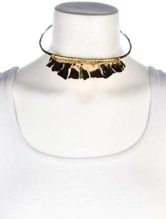 Alexis Bittar Enamel Memphis Collar Necklace