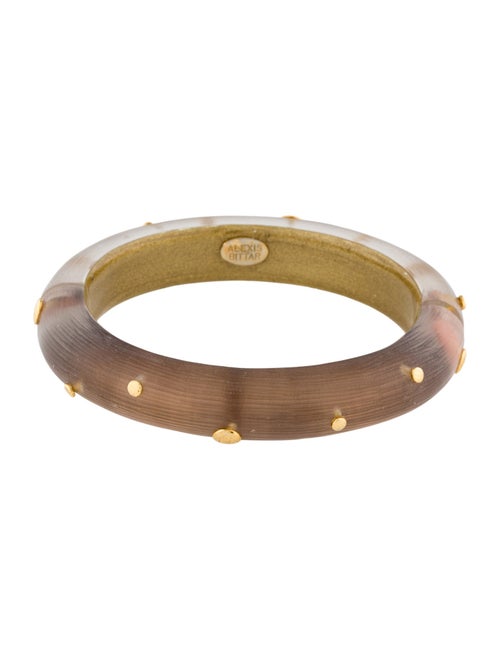 Alexis Bittar Lucite Studded Hinged Bangle Bracelet