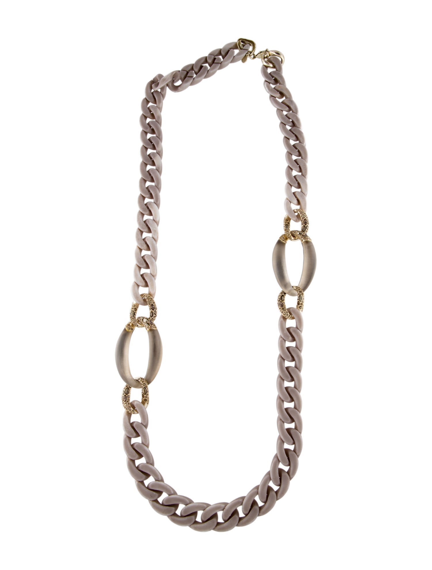 Alexis Bittar Neo Bohemian Pave Chain Station Necklace