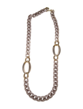 Alexis Bittar Neo Bohemian Pave Chain Station Necklace