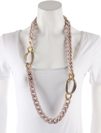 Alexis Bittar Neo Bohemian Pave Chain Station Necklace
