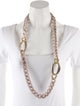Alexis Bittar Neo Bohemian Pave Chain Station Necklace