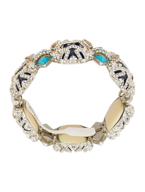 Alexis Bittar Crystal, Lucite & Multistone Bangle Bracelet