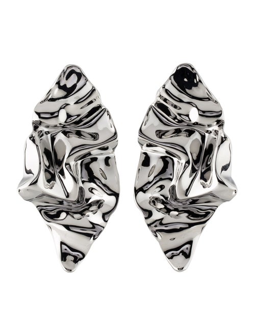 Alexis Bittar Crumpled Large Drop Earrings