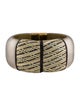 Alexis Bittar Wicker & Lucite Hinge Bangle