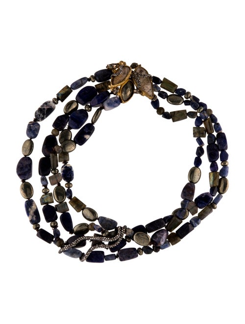 Alexis Bittar Crystal Encrusted Multi-Strand Necklace