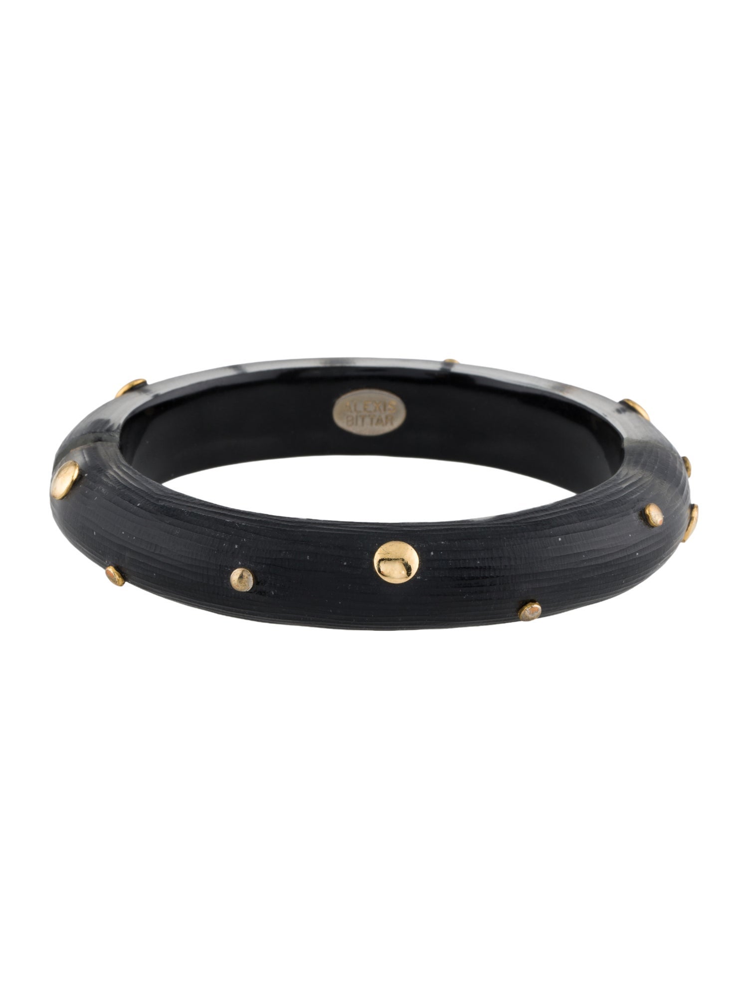 Alexis Bittar Studded Lucite Hinge Bangle