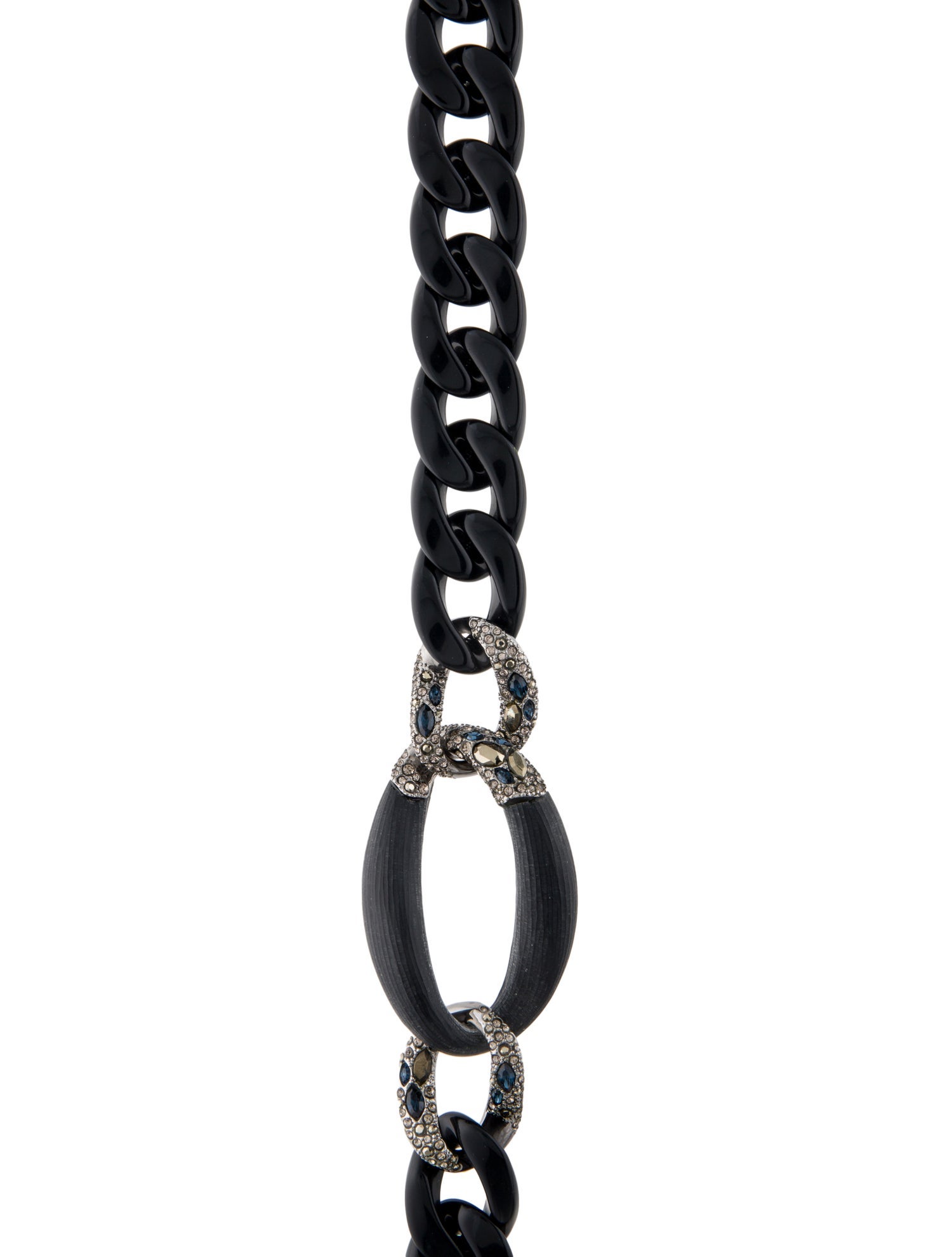 Alexis Bittar Lucite & Crystal Station Necklace