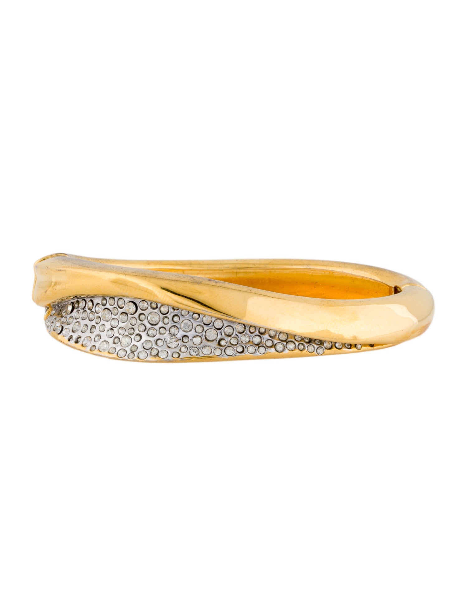 Alexis Bittar Crystal Hinge Bangle Bracelet