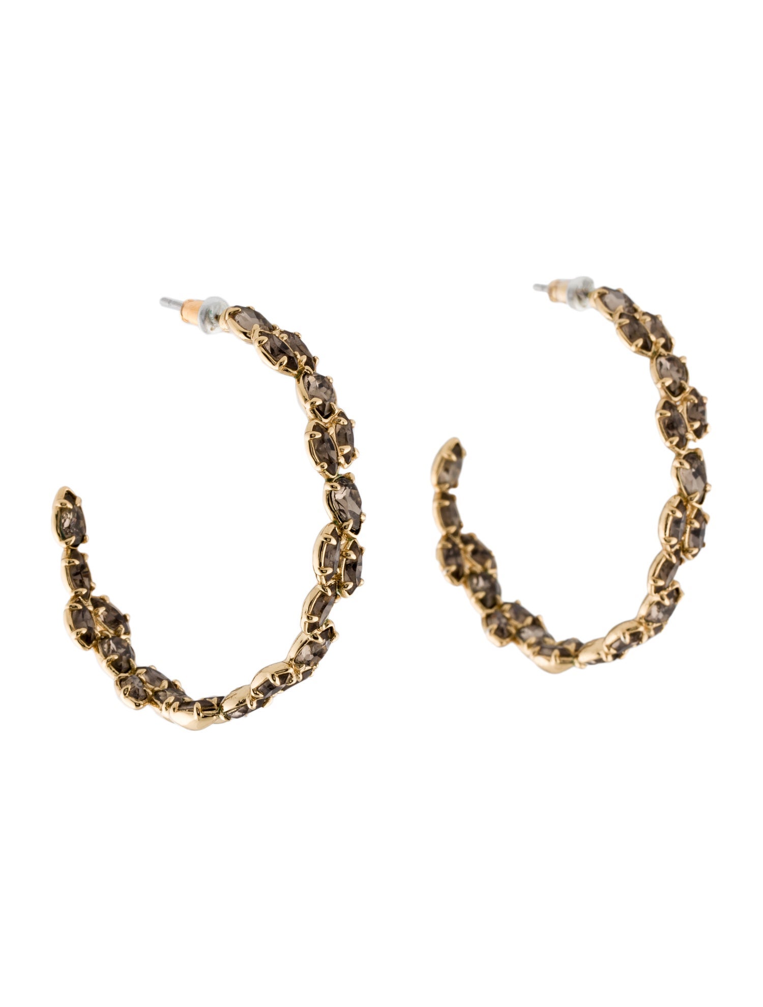 Alexis Bittar Crystal Inside-Out Hoop Earrings