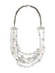 Alexis Bittar Beaded Faux Pearl & Crystal Multi Strand Necklace