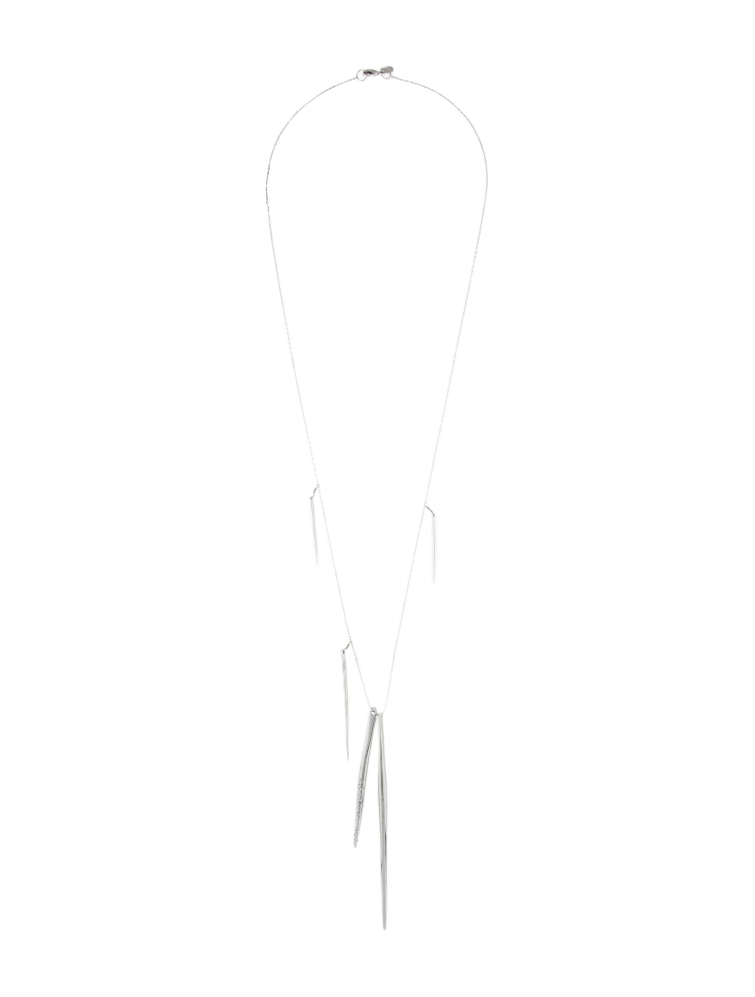 Alexis Bittar Crystal Encrusted Long Spear Necklace