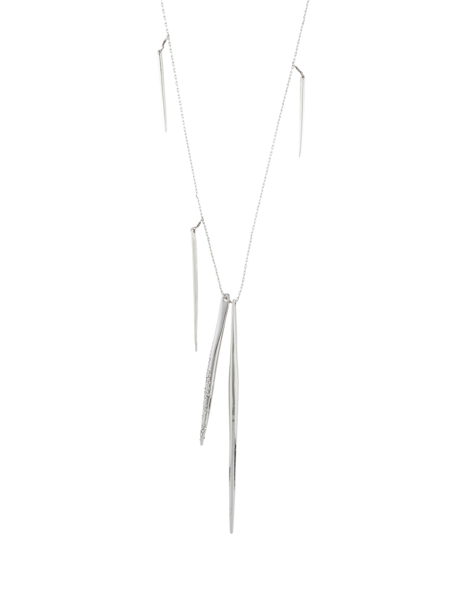 Alexis Bittar Crystal Encrusted Long Spear Necklace