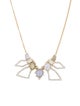 Alexis Bittar Crystal Segmented Pendant Necklace