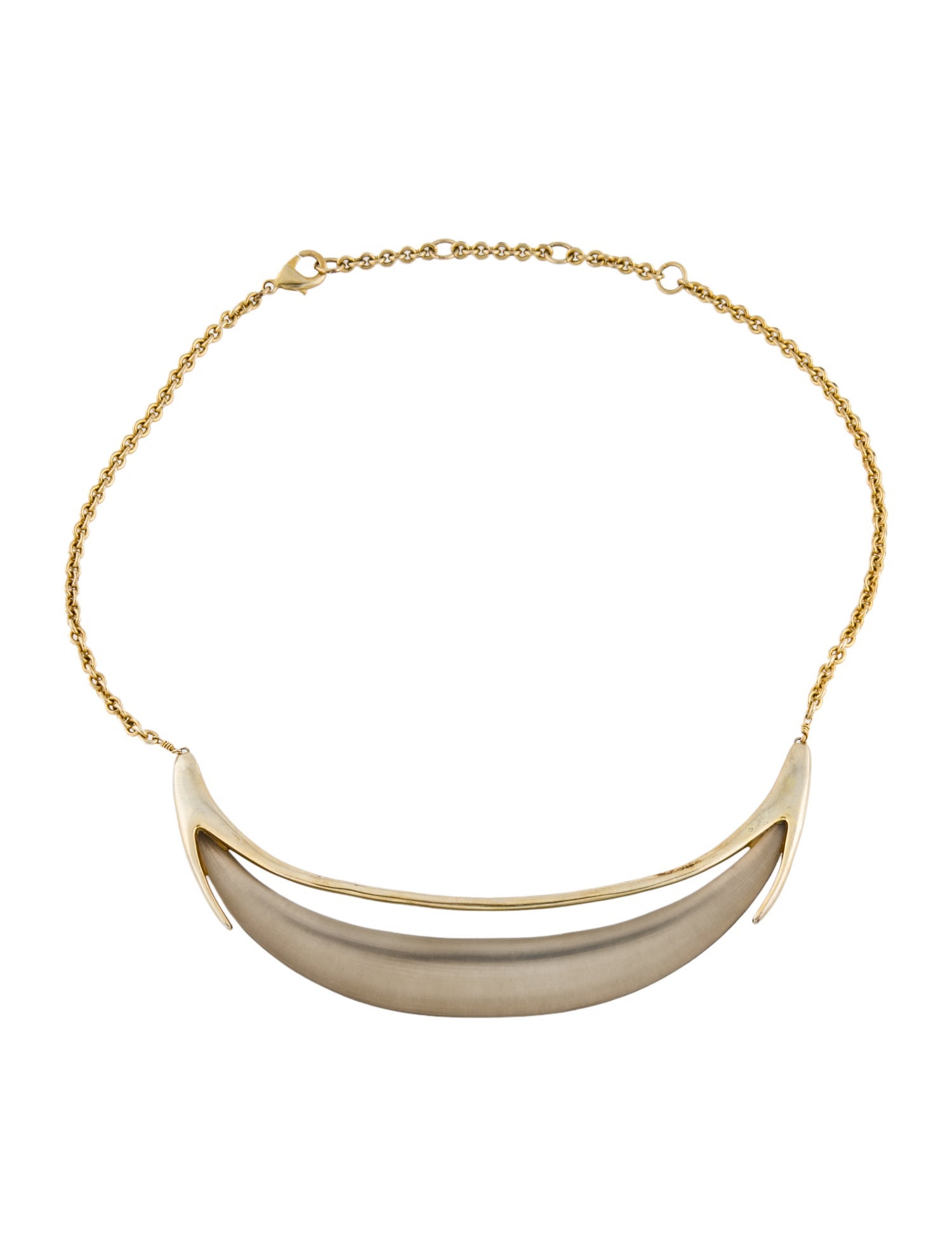 Alexis Bittar Lucite Crescent Collar Necklace