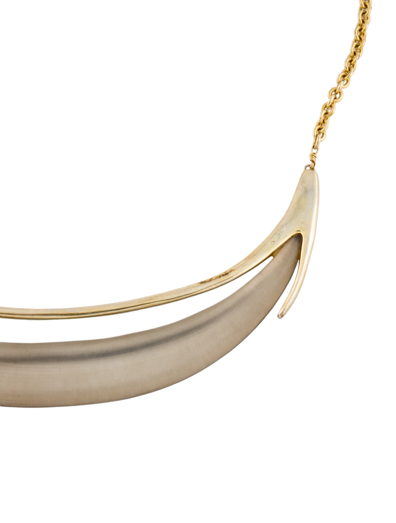 Alexis Bittar Lucite Crescent Collar Necklace