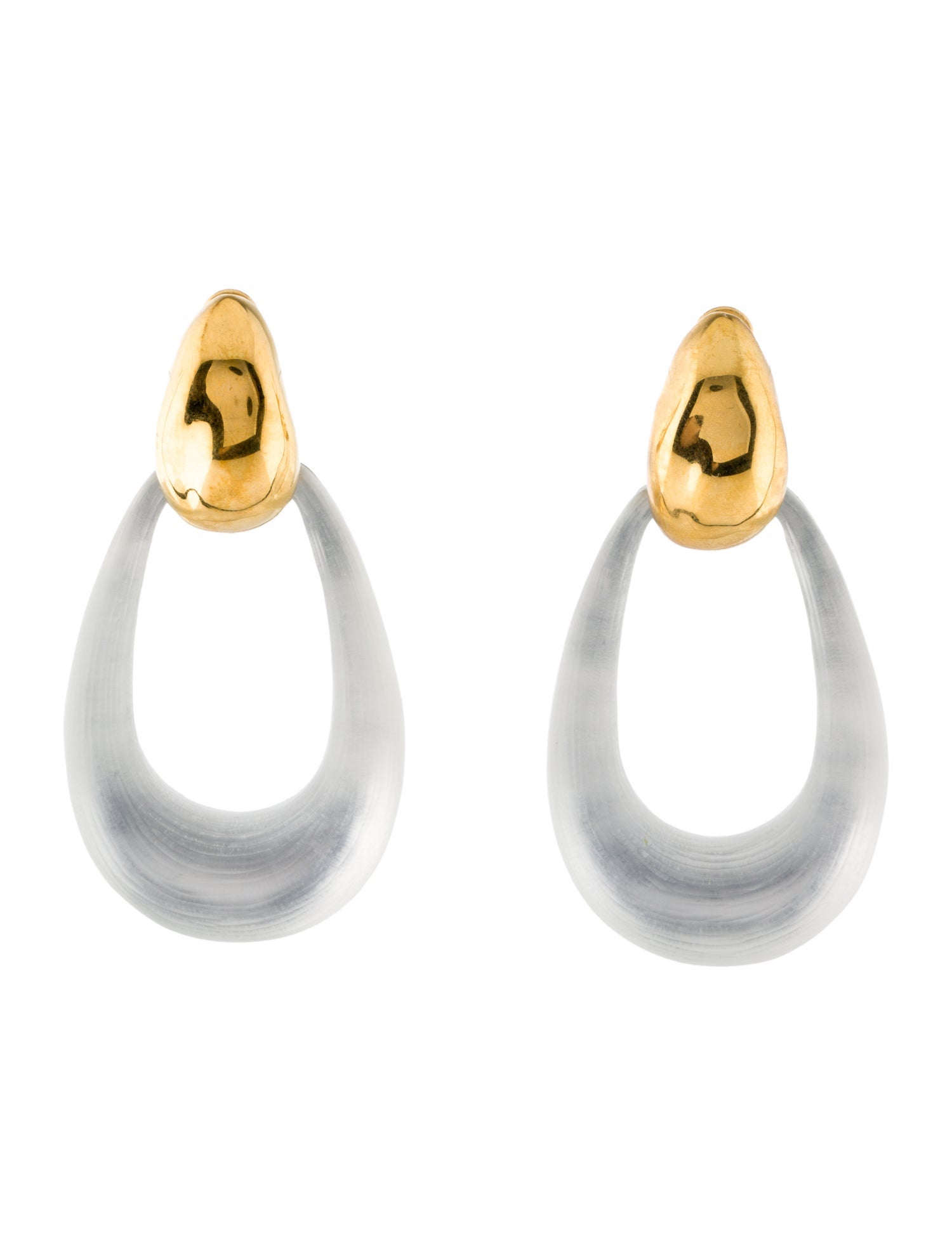 Alexis Bittar Lucite Hoop Drop Earrings