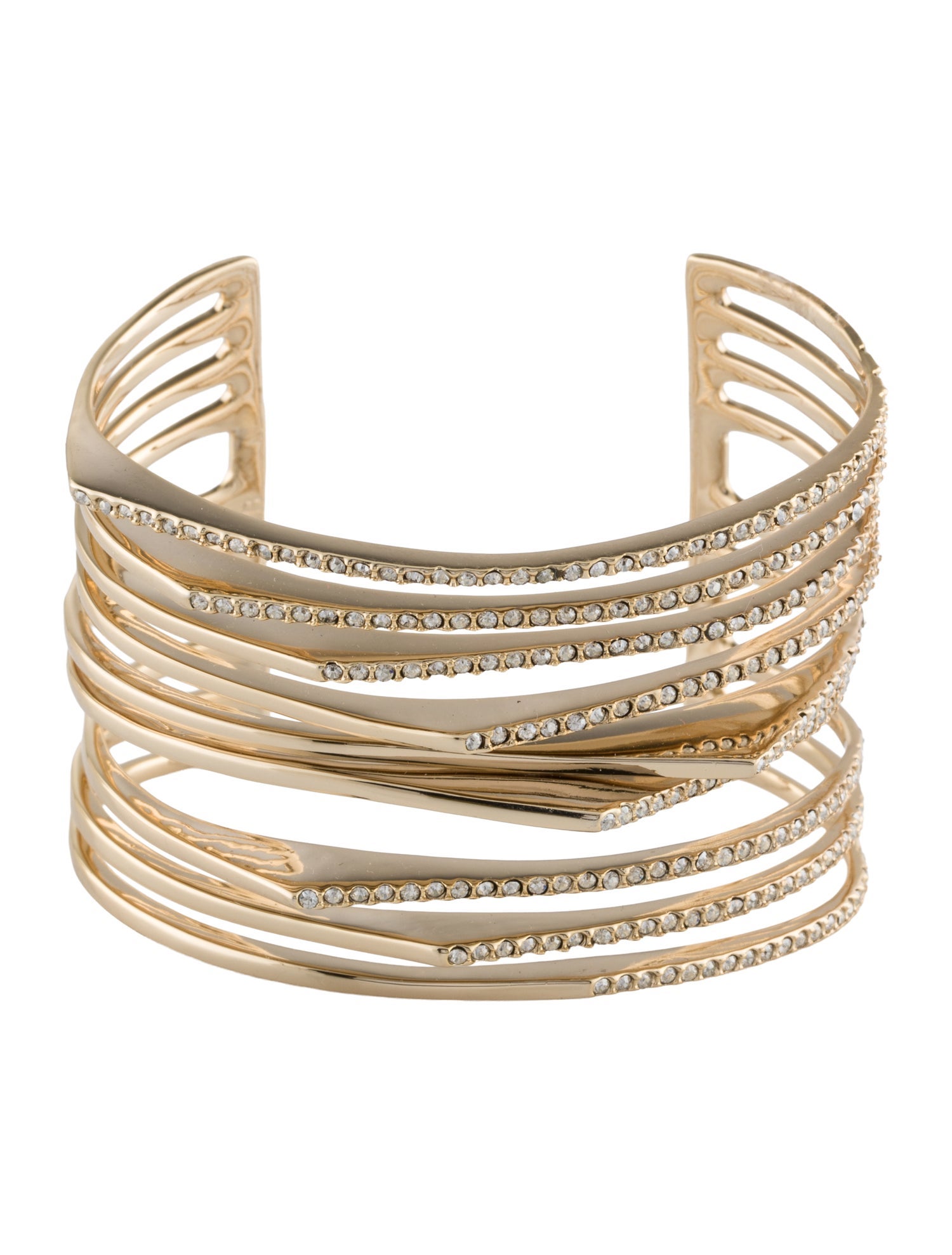 Alexis Bittar Crystal Encrusted Cuff Bracelet