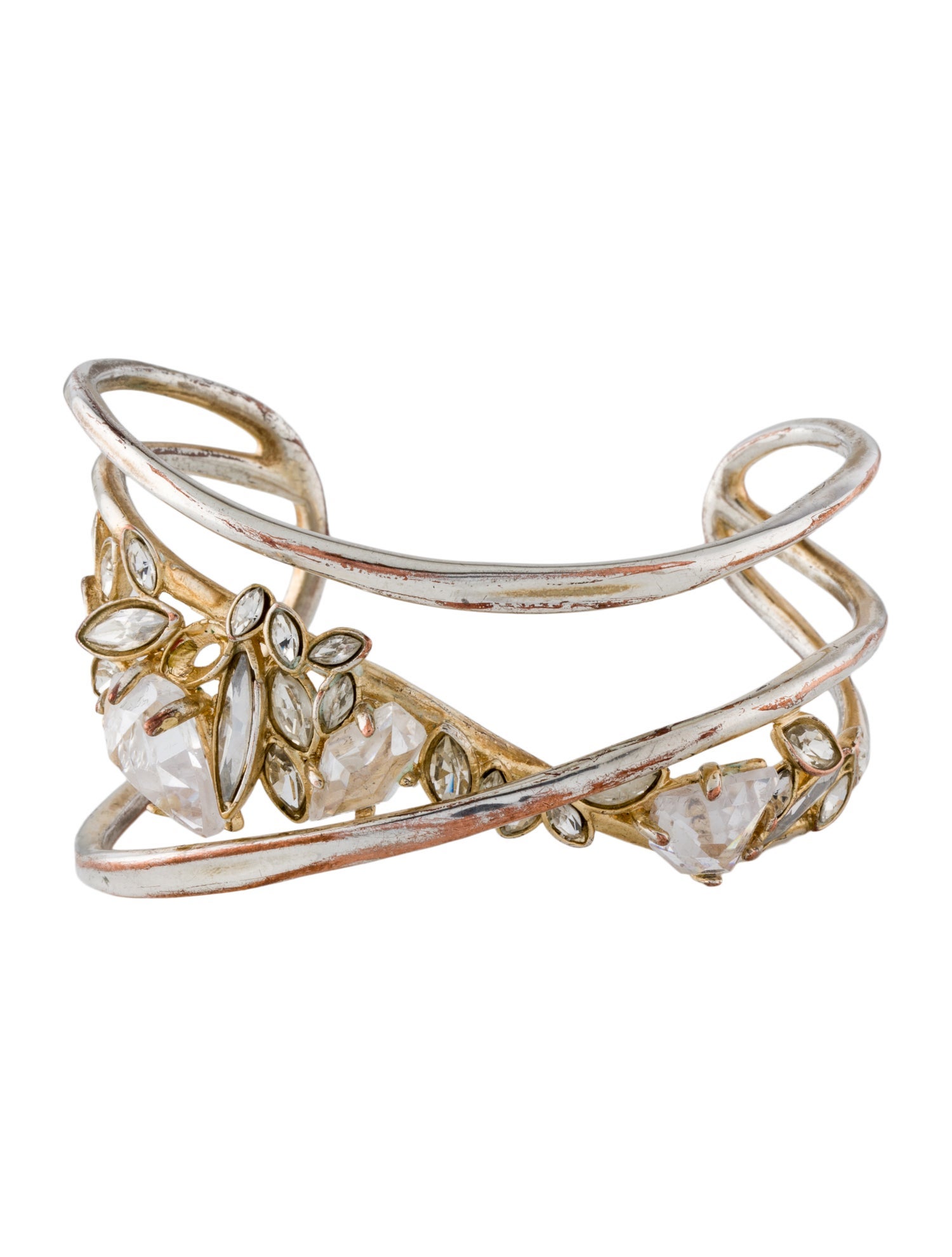 Alexis Bittar Crystal Cuff Bracelet