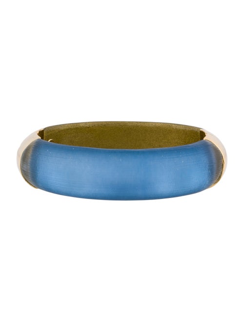 Alexis Bittar Lucite Two-Tone Hinged Bangle Bracelet