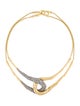 Alexis Bittar Crystal Solanales Interlock Necklace