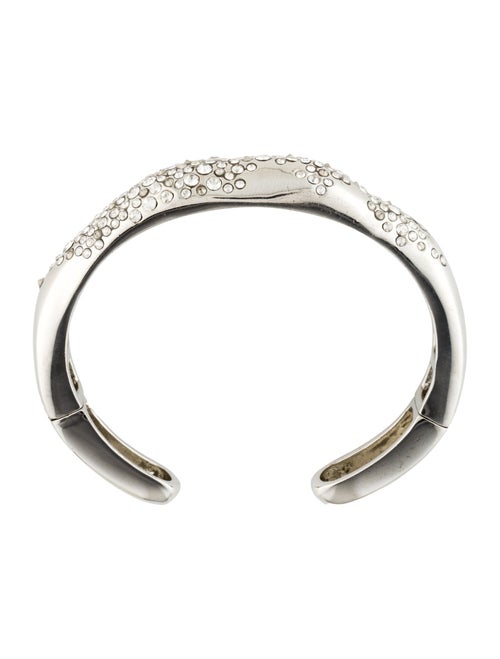 Alexis Bittar Crystal Encrusted Molten Hinged Cuff