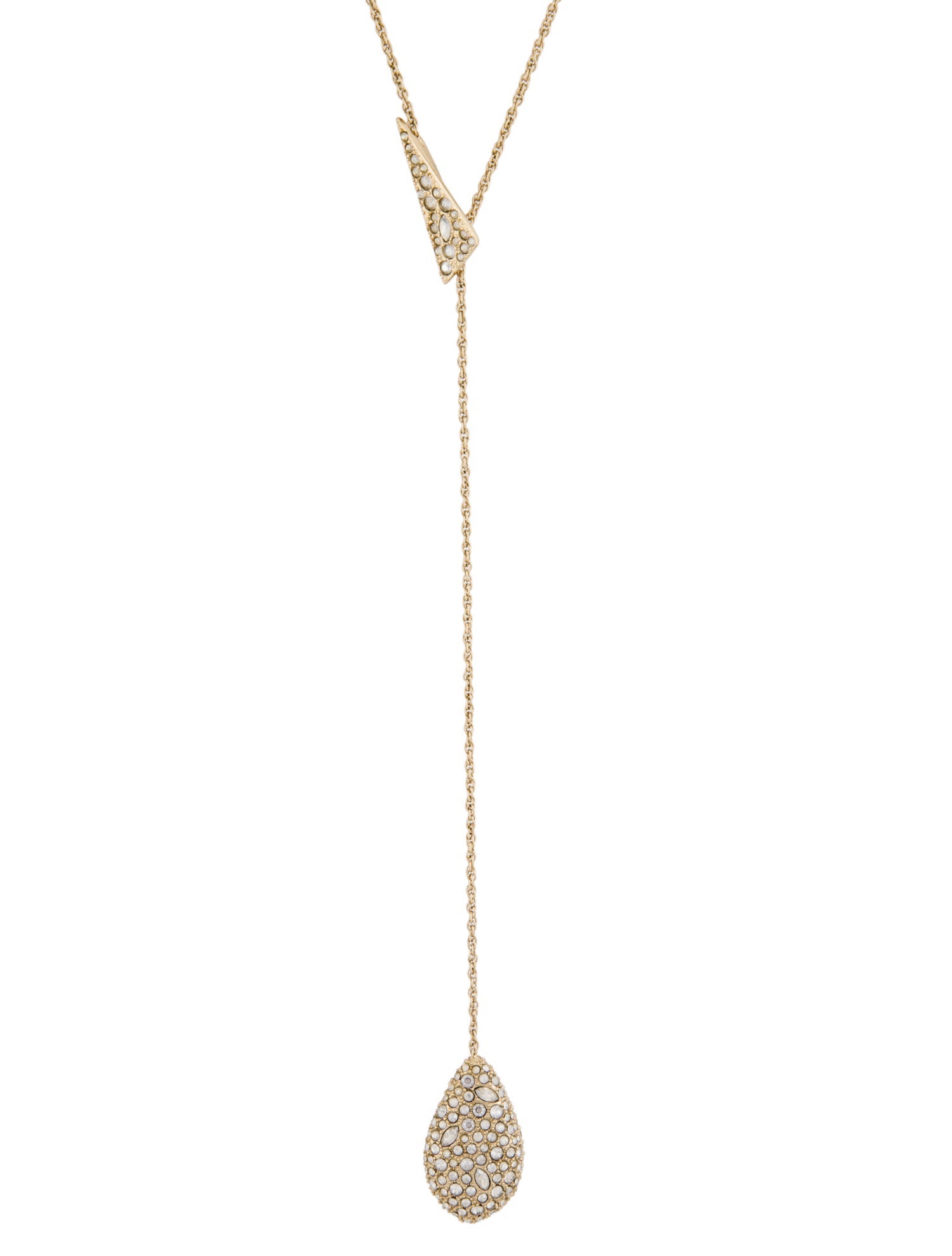 Alexis Bittar Crystal Origami Lariat Necklace