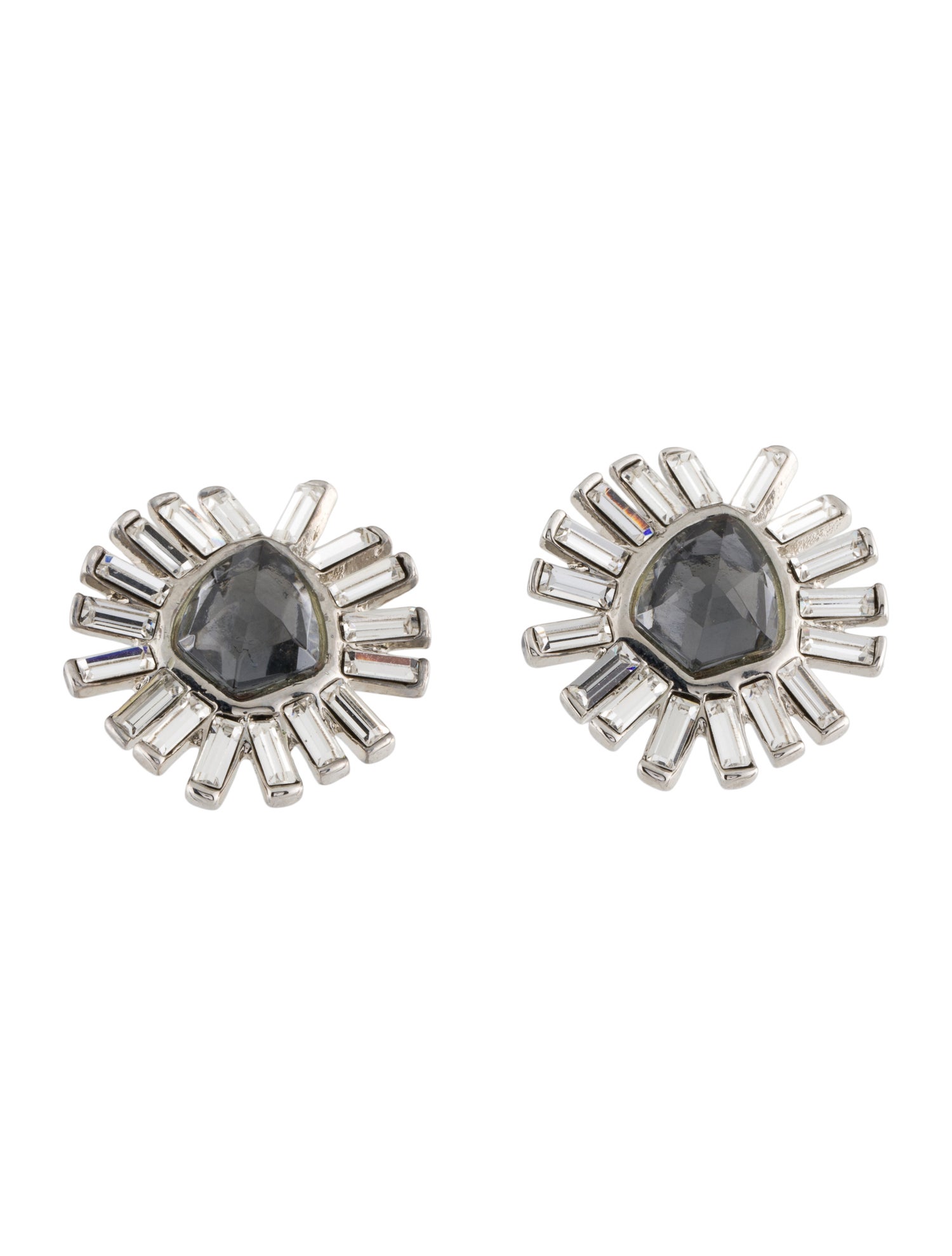Alexis Bittar Crystal Sunburst Stud Earrings