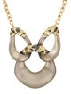 Alexis Bittar Crystal, Lucite & Stone Link Chain Necklace