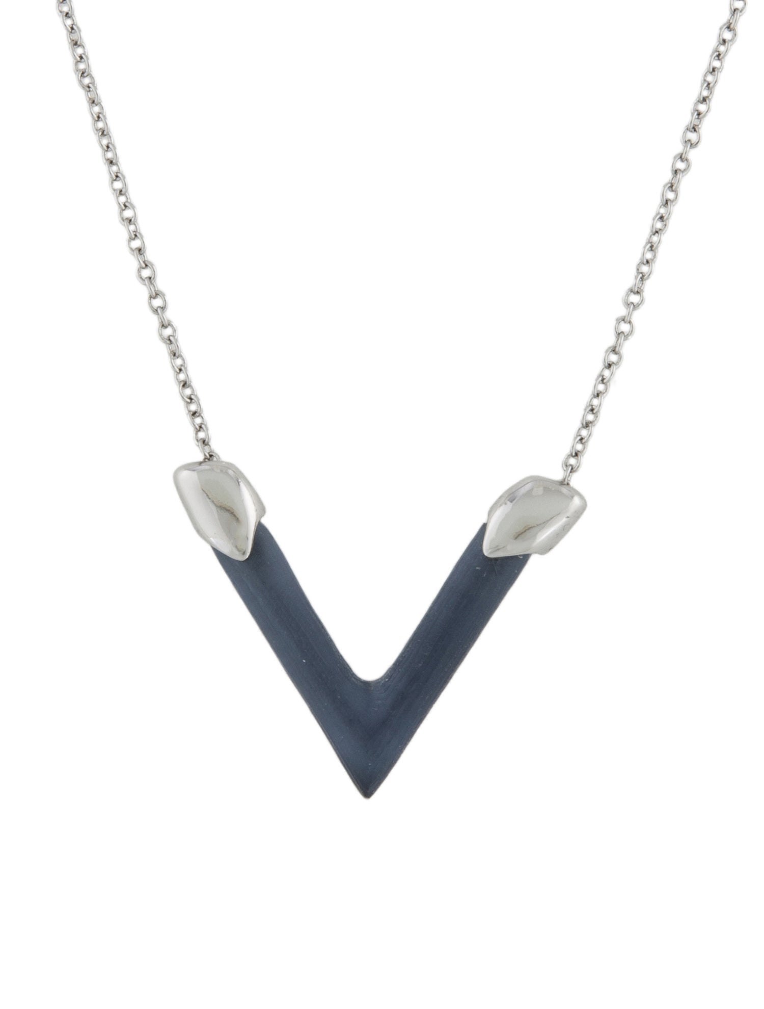 Alexis Bittar Lucite 'V' Pendant Necklace