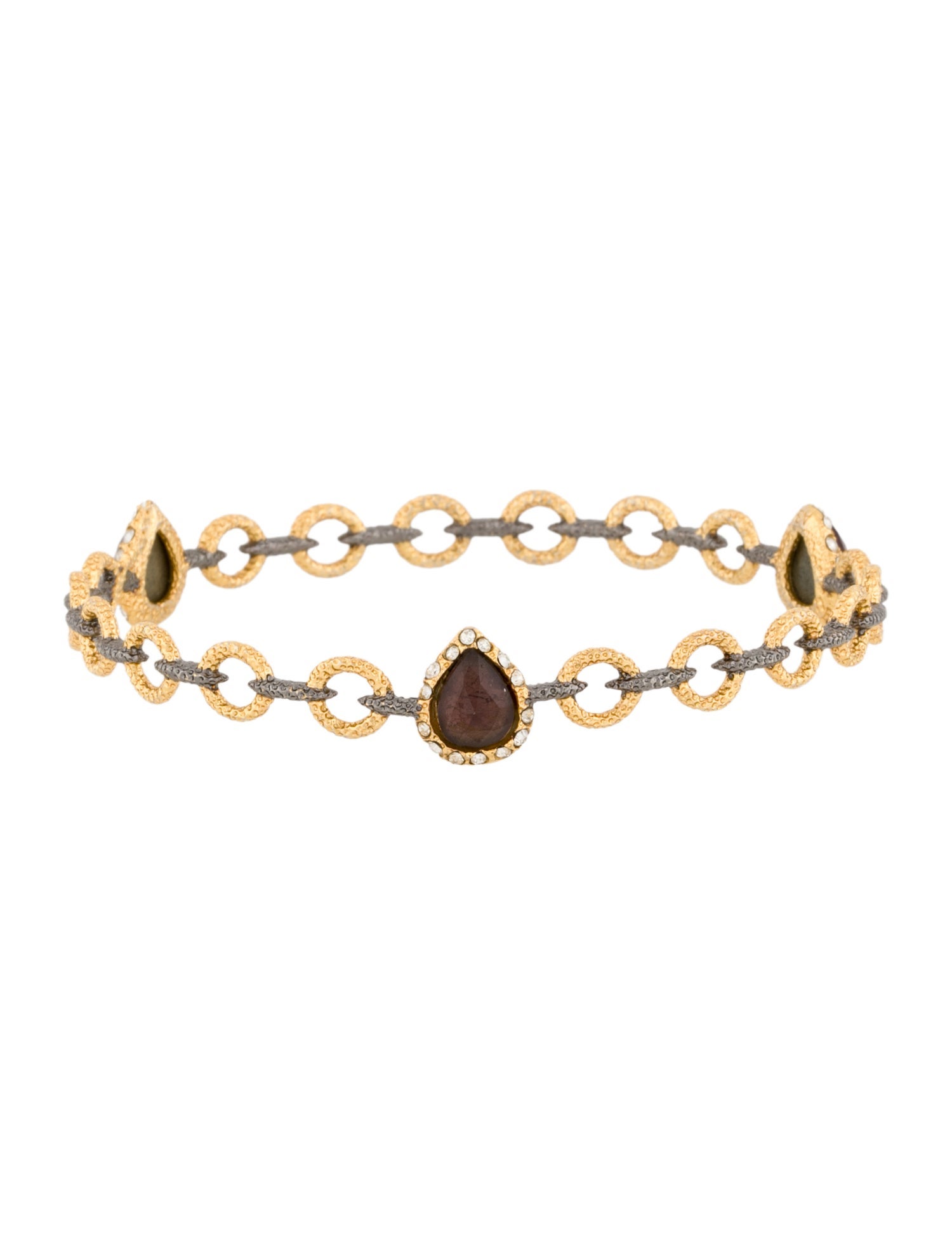Alexis Bittar Crystal Link Bangle Bracelet