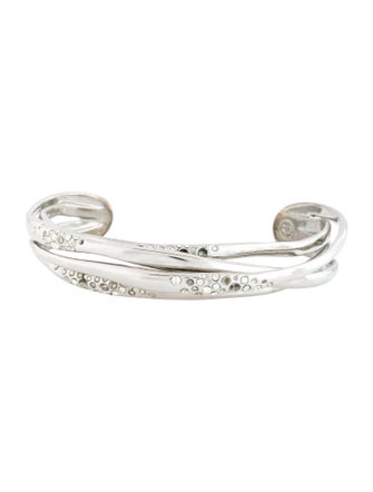 Alexis Bittar Crystal Encrusted Orbiting Cuff Bracelet