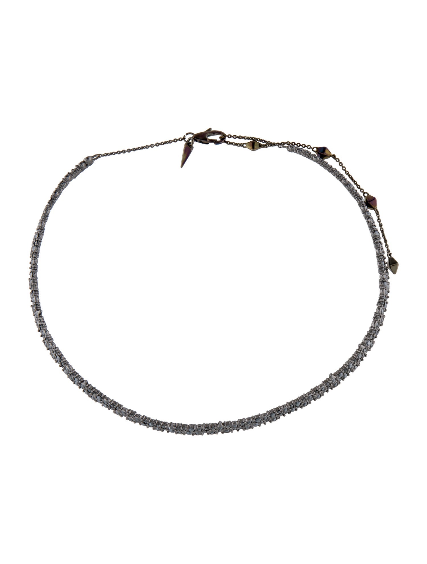 Alexis Bittar Crystal Encrusted Spike Choker