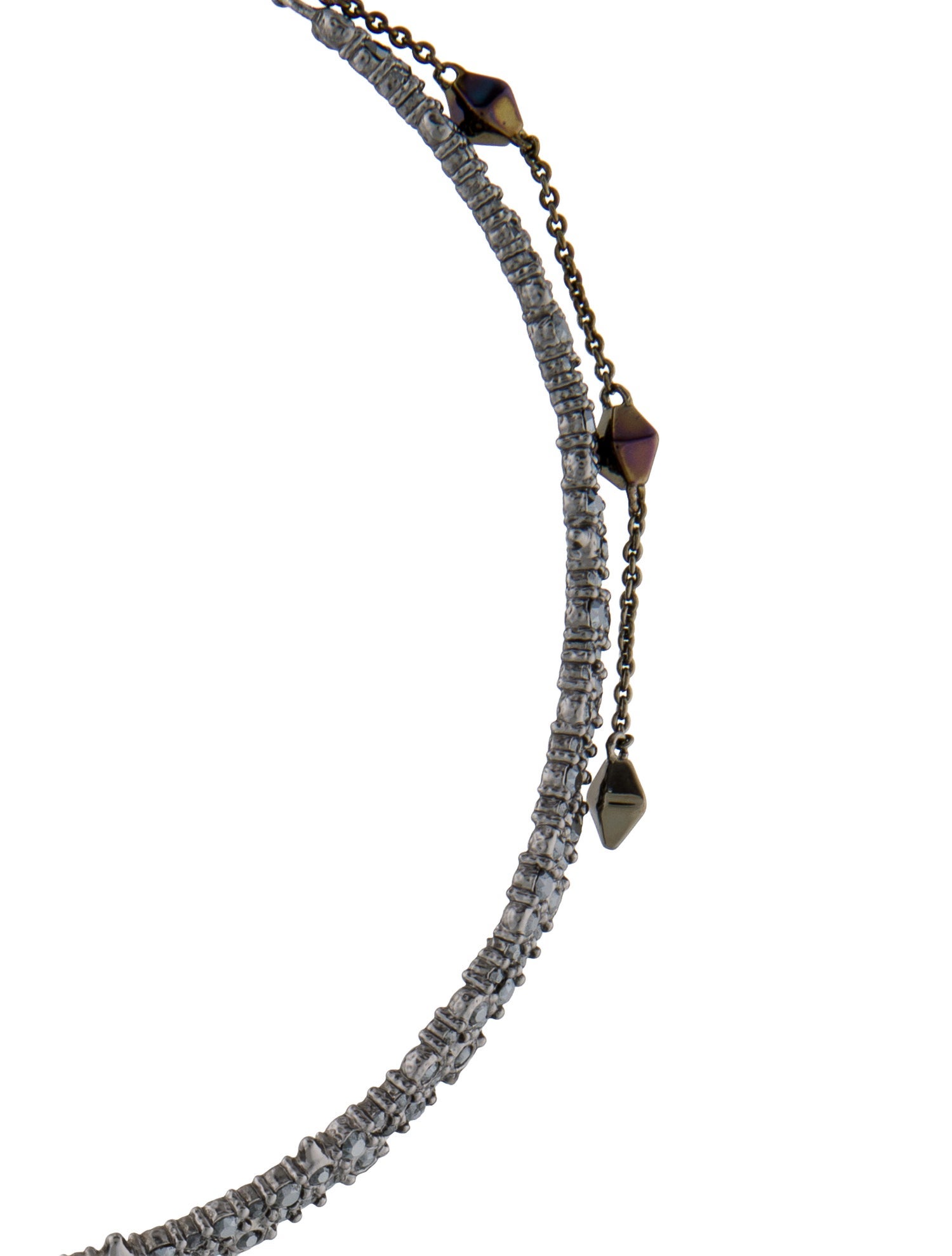 Alexis Bittar Crystal Encrusted Spike Choker