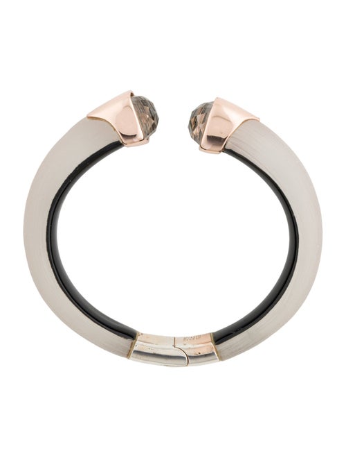 Alexis Bittar Lucite & Crystal Hinged Cuff Bracelet