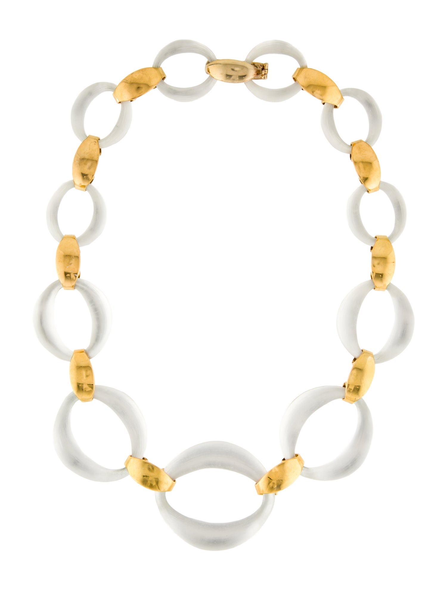 Alexis Bittar Lucite Link Collar Necklace