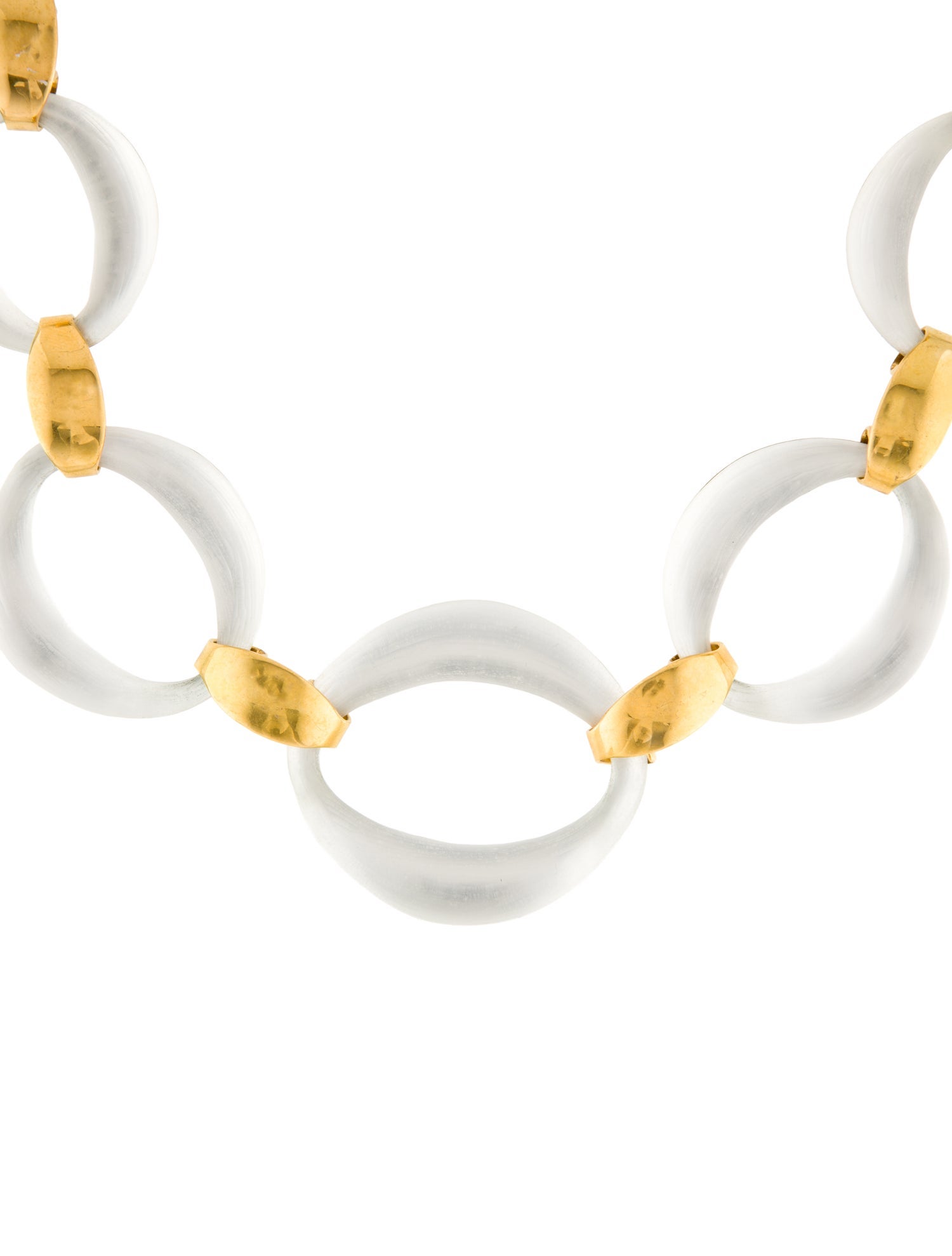 Alexis Bittar Lucite Link Collar Necklace
