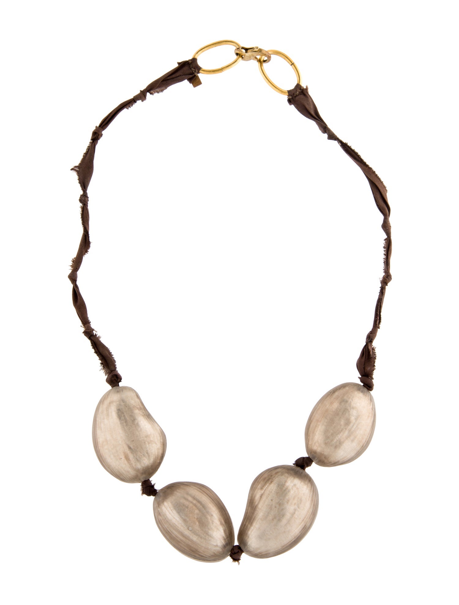 Alexis Bittar Lucite & Silk Collar Necklace